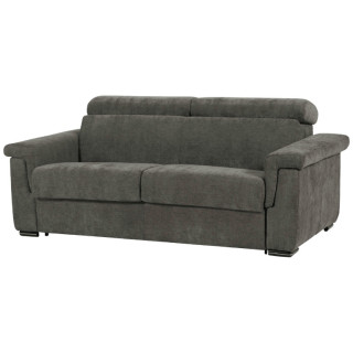 Canapé lit Colosseo 140 cm tissu merlin anthracite