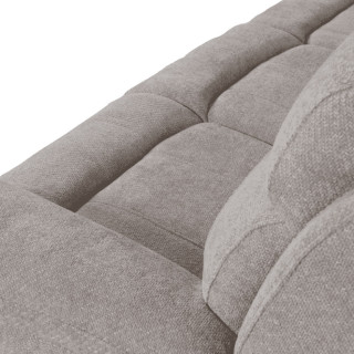 Canapé 3 places 2 relax manuels Orion taupe