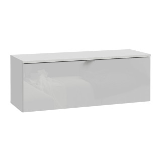 Meuble tv suspendu 100 cm Libertad blanc brillant