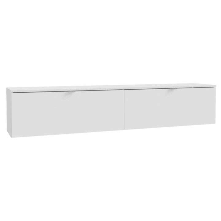 Meuble tv suspendu 180 cm Libertad blanc brillant