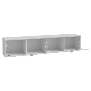 Meuble tv suspendu 180 cm Libertad blanc brillant