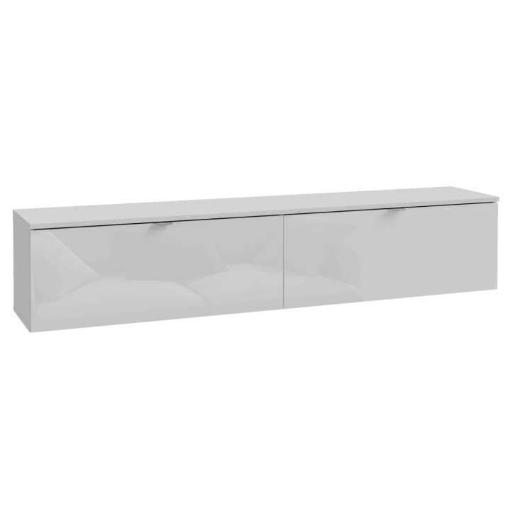 Meuble tv suspendu 180 cm Libertad blanc brillant