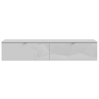 Meuble tv suspendu 180 cm Libertad blanc brillant