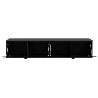 Meuble tv suspendu Libertad noir brillant
