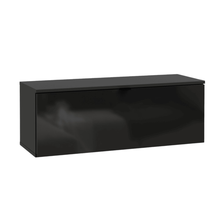 Meuble tv Libertad noir brillant