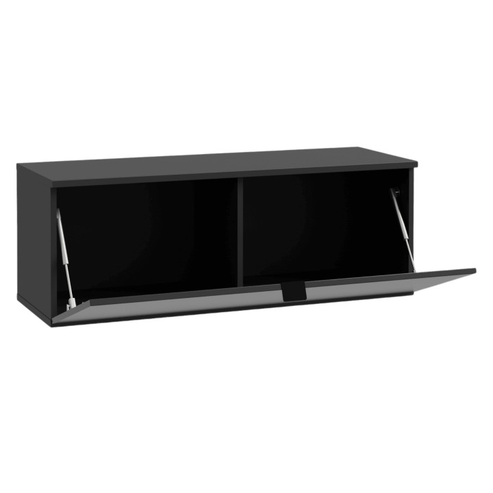 Meuble tv Libertad noir brillant