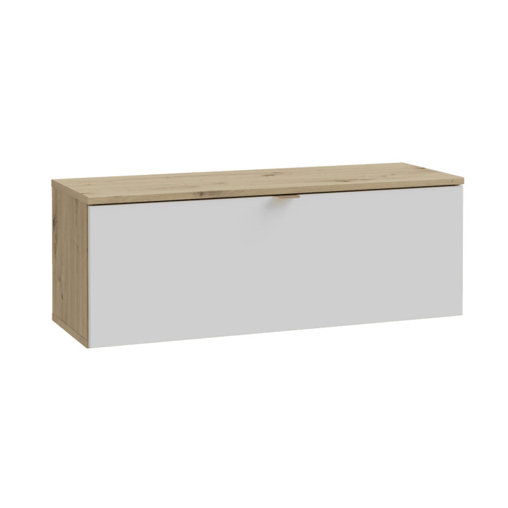 Meuble tv suspendu 100 cm Libertad Artisan / blanc