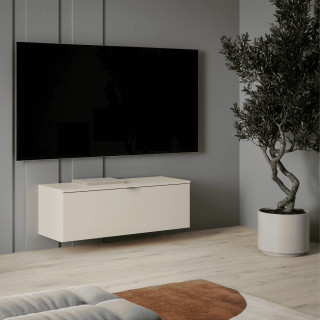 Meuble tv suspendu 100 cm Libertad sable