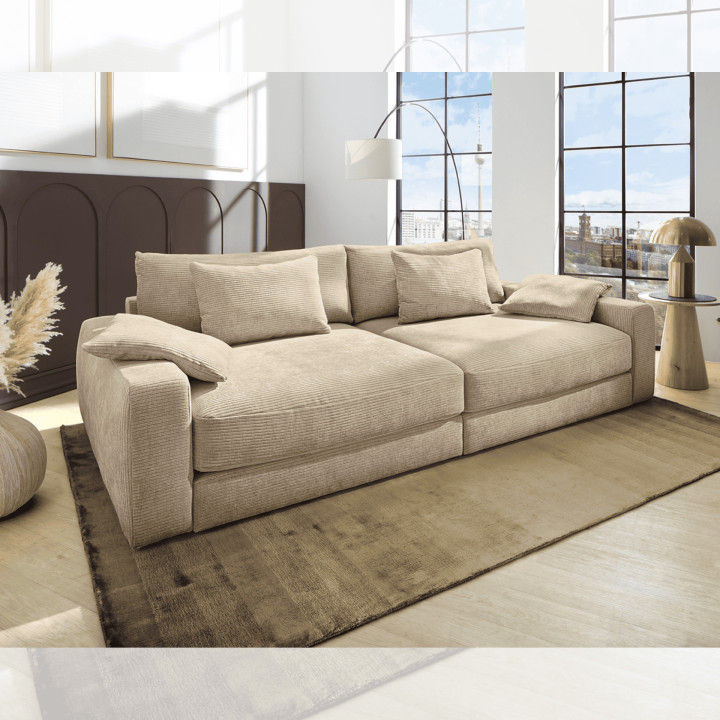 Big sofa Milano tissu beige