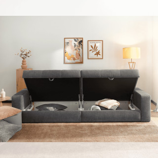 Big sofa Space chenille Gris foncé