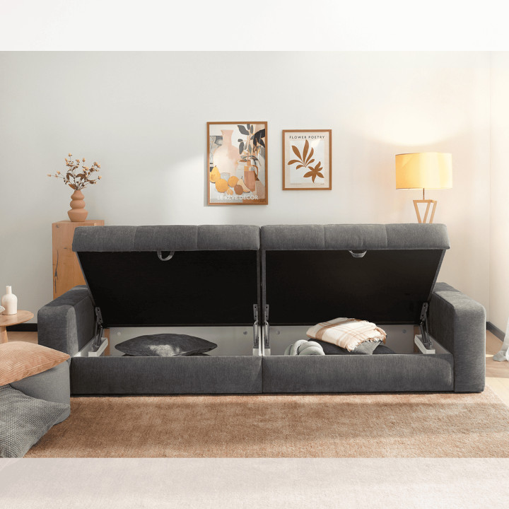 Big sofa Space chenille Gris foncé