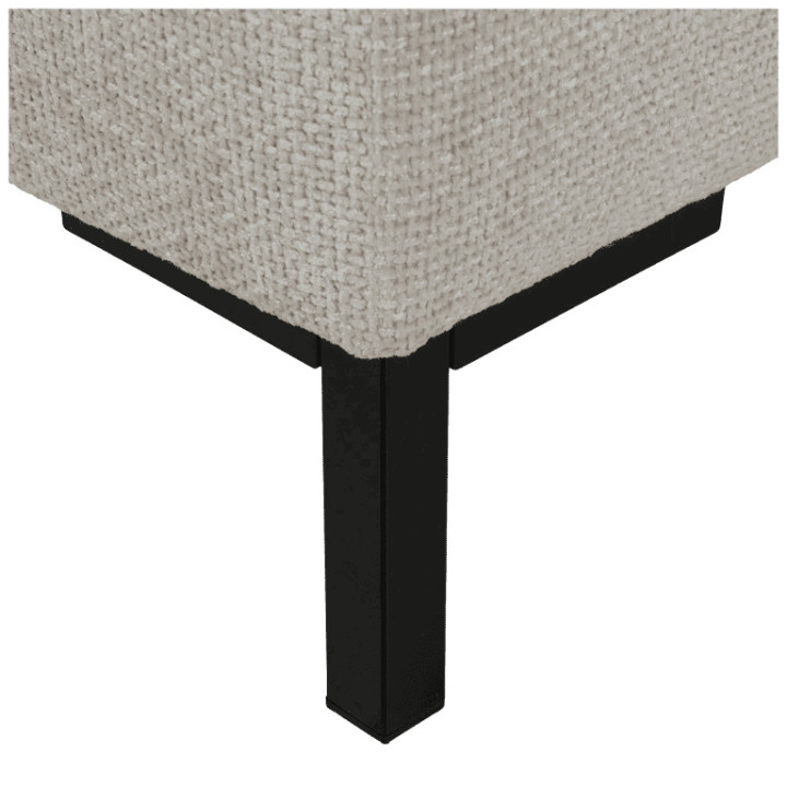 Pouf KAI tissu beige