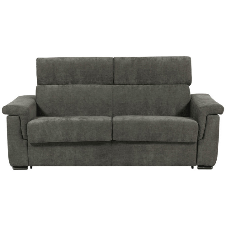 Canapé lit Colosseo 120 cm tissu merlin anthracite