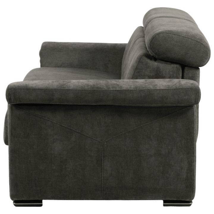 Canapé lit Colosseo 120 cm tissu merlin anthracite