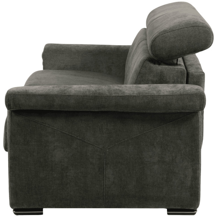 Canapé lit Colosseo 120 cm tissu merlin anthracite