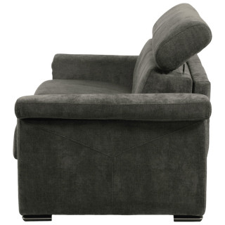 Canapé lit Colosseo 120 cm tissu merlin anthracite