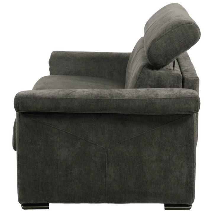 Canapé lit Colosseo 120 cm tissu merlin anthracite