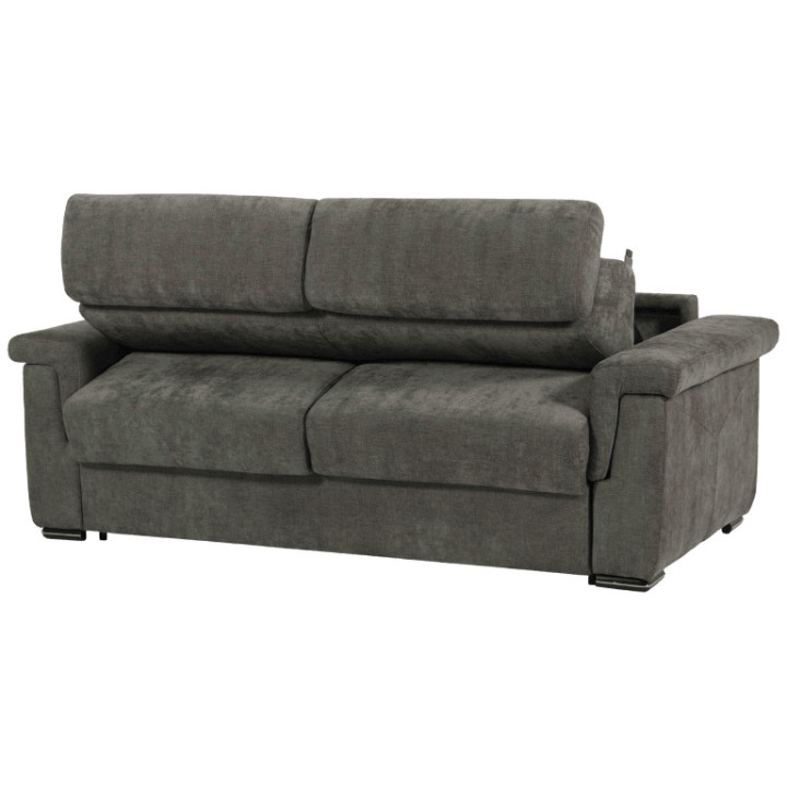 Canapé lit Colosseo 120 cm tissu merlin anthracite