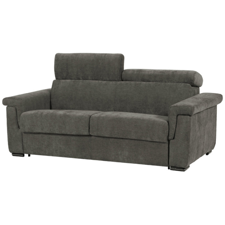 Canapé lit Colosseo 120 cm tissu merlin anthracite