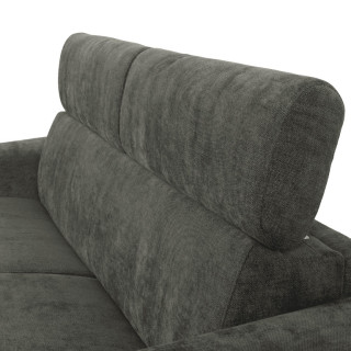 Canapé lit Colosseo 160 cm tissu merlin anthracite