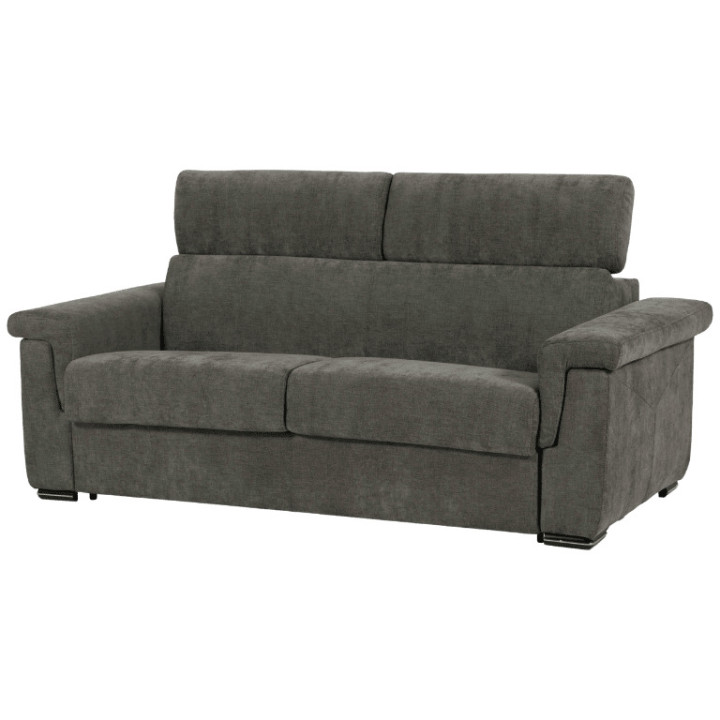 Canapé lit Colosseo 160 cm tissu merlin anthracite