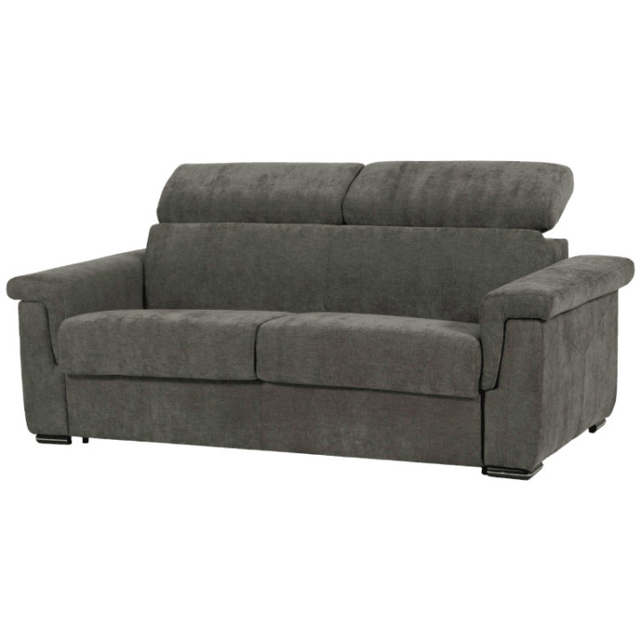 Canapé lit Colosseo 160 cm tissu merlin anthracite