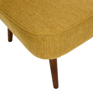 Fauteuil Aera tissu ocre