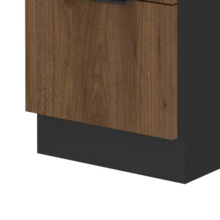Bas 60 cm 3 tiroirs Monza noyer