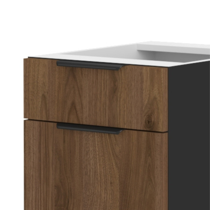 Bas 60 cm 3 tiroirs Monza noyer