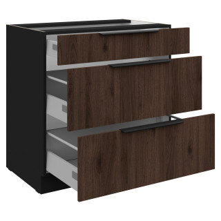 Bas 80 cm Casserolier  Monza noyer