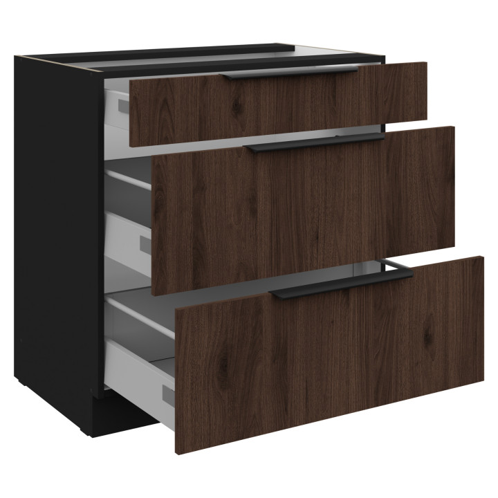 Bas 80 cm Casserolier  Monza noyer