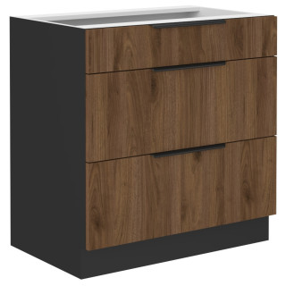 Bas 80 cm Casserolier  Monza noyer