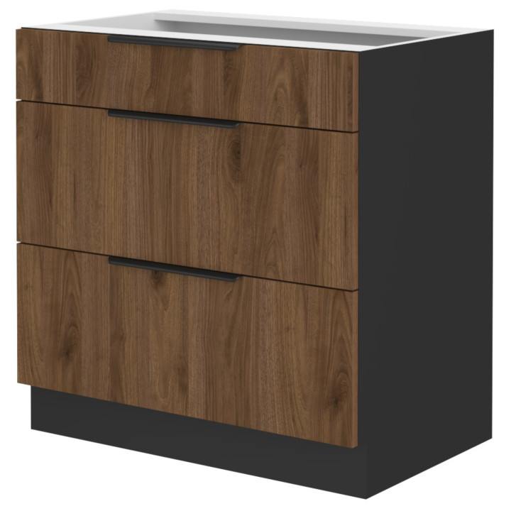 Bas 80 cm Casserolier  Monza noyer