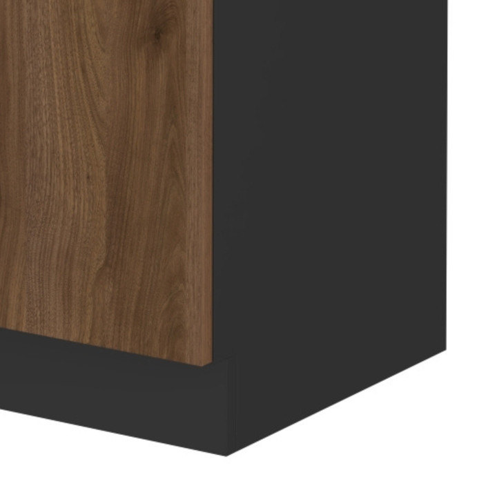 Bas 80 cm 2 portes Monza noyer