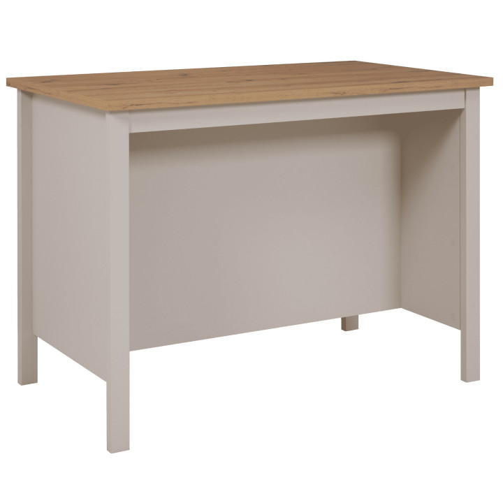 Table bar avec rangement  Emmilia Chêne artisan et cachemire