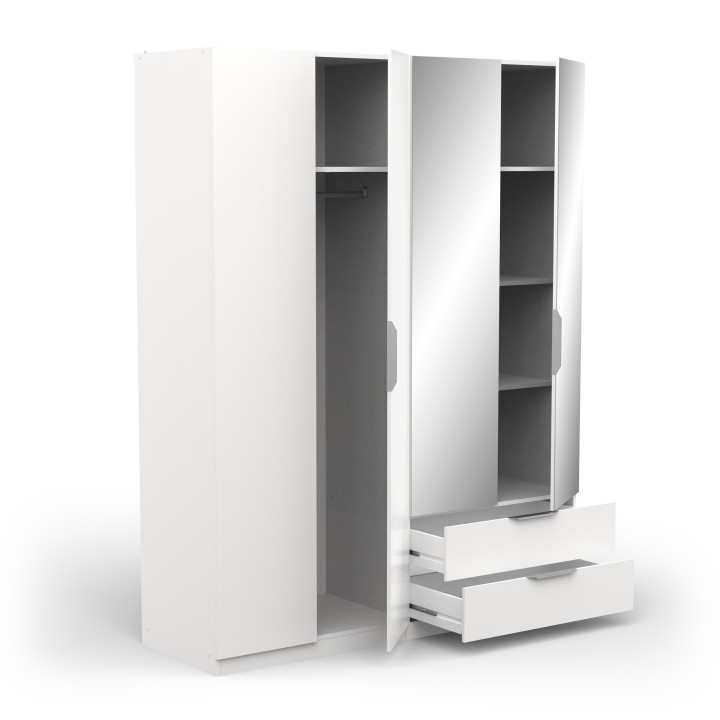 Armoire Ghost 4 portes blanc