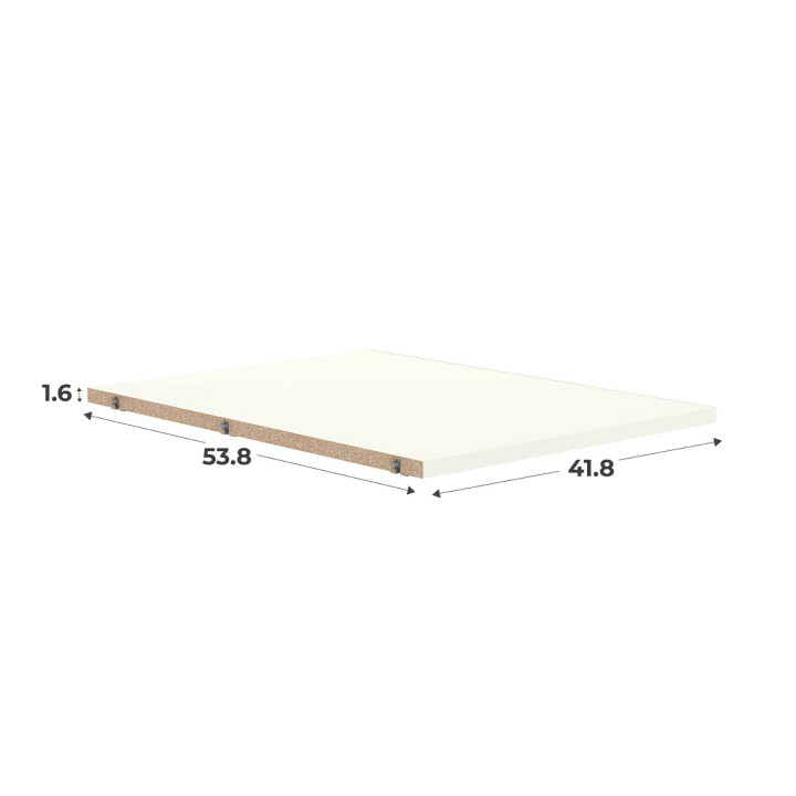 Kit 1 étagère Casa blanche L 45 cm - P 56 cm