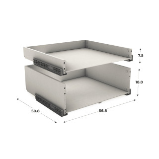 Bloc 2 tiroirs Casa L 60 cm