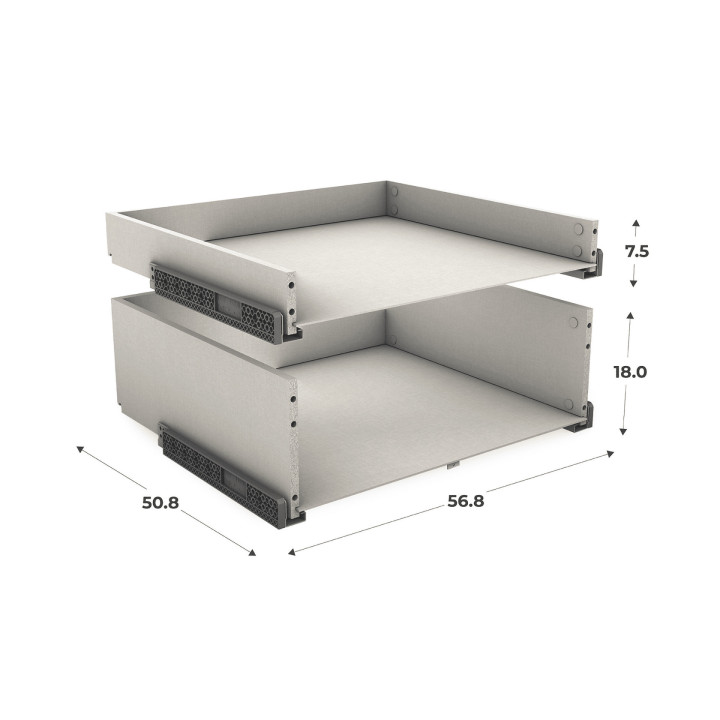 Bloc 2 tiroirs Casa L 60 cm