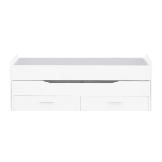 Lit gigogne Twist 90 x 200 cm blanc