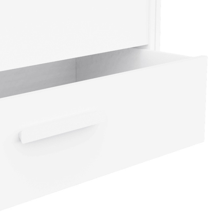Lit gigogne Twist 90 x 200 cm blanc