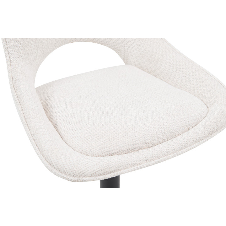 Chaise de bar Mori tissu Beige