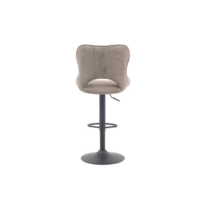 Chaise de bar Mori tissu Poivre