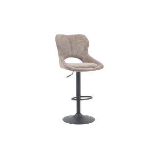 Chaise de bar Mori tissu Poivre