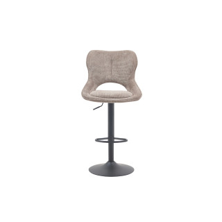 Chaise de bar Mori tissu Poivre