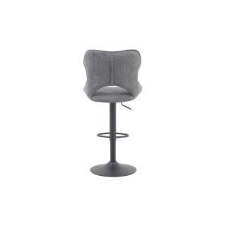 Chaise de bar Mori tissu gris foncé