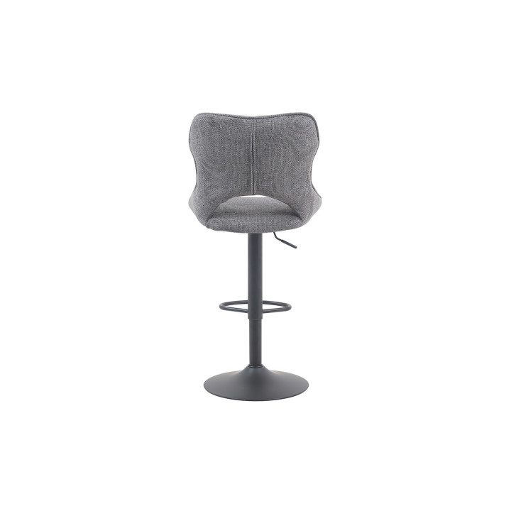 Chaise de bar Mori tissu gris foncé