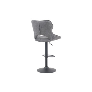 Chaise de bar Mori tissu gris foncé