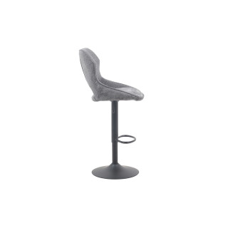 Chaise de bar Mori tissu gris foncé