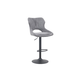 Chaise de bar Mori tissu gris foncé
